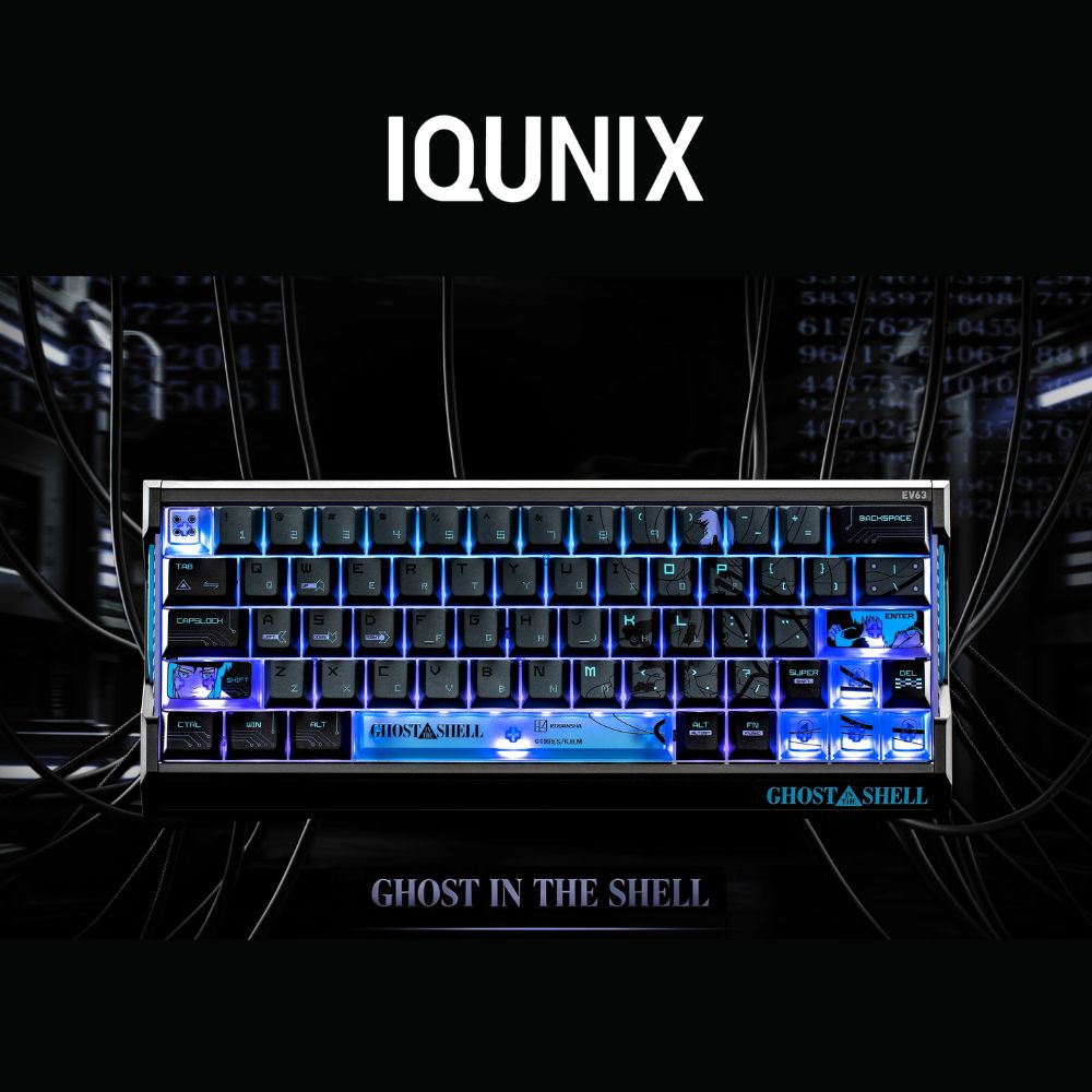 IQUNIX EV63 × 攻殻機動隊｜Rapid Trigger 磁気スイッチ ゲーミングキーボード