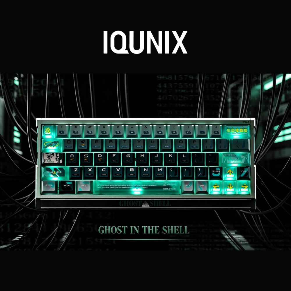 IQUNIX EV63 × 攻殻機動隊｜Rapid Trigger 磁気スイッチ ゲーミングキーボード
