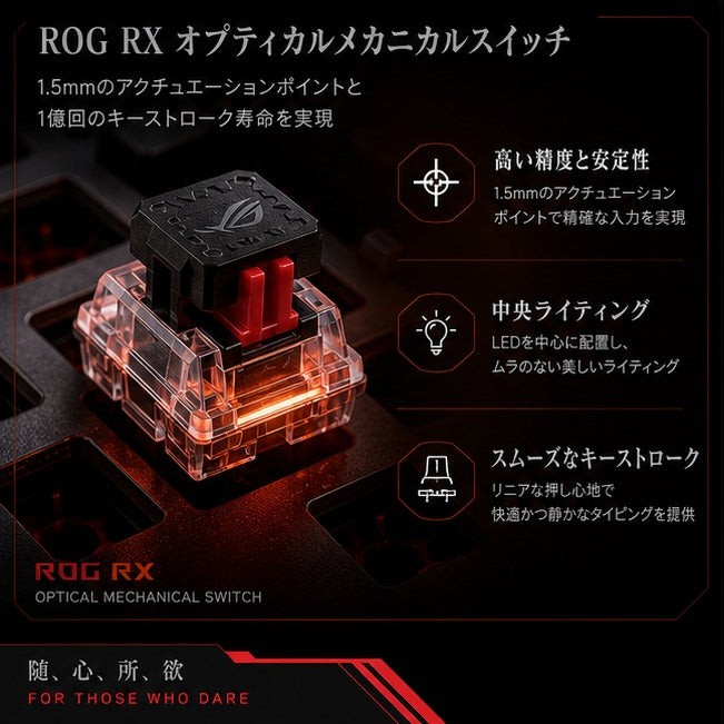 rog strix scope rx eva edition キーボード