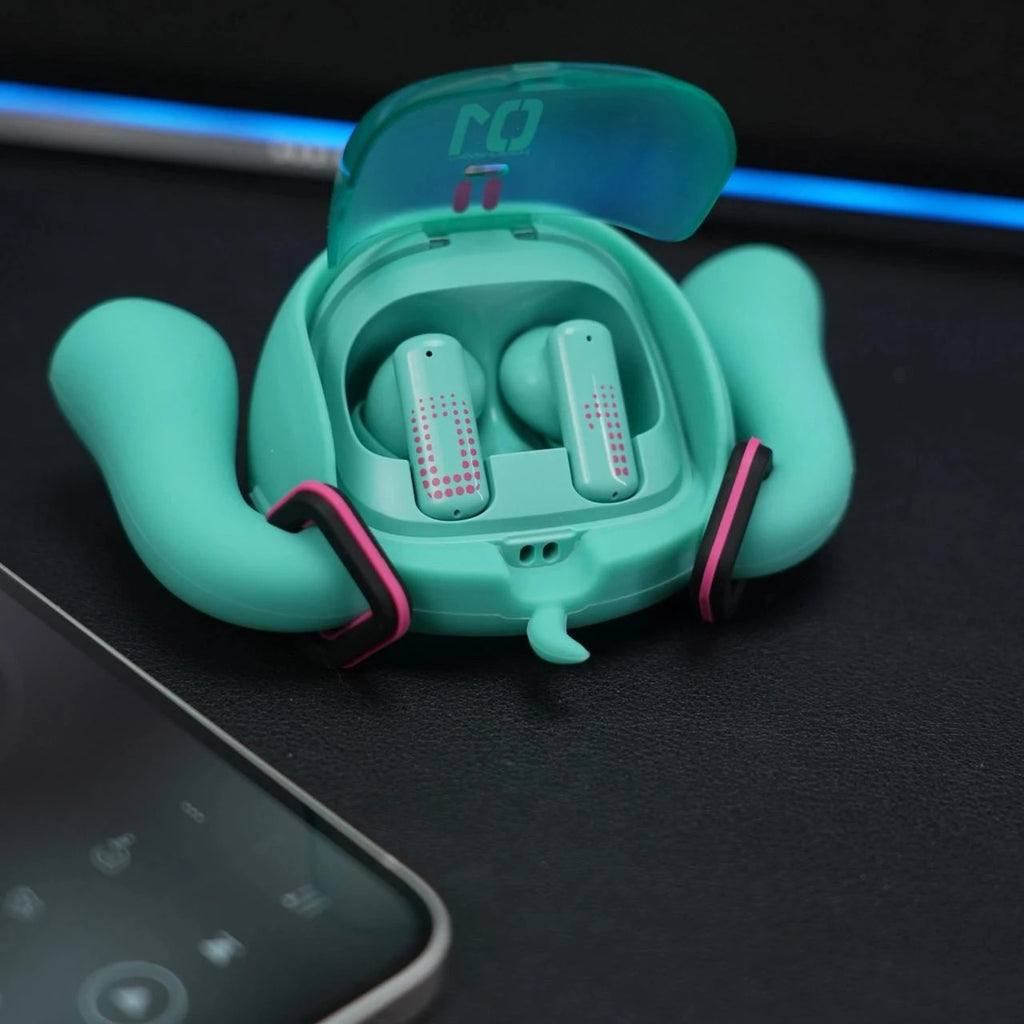 Bilibiligoods × 初音ミク 限定コラボ | 液晶ディスプレイ搭載 キューブ型 完全ワイヤレスイヤホン