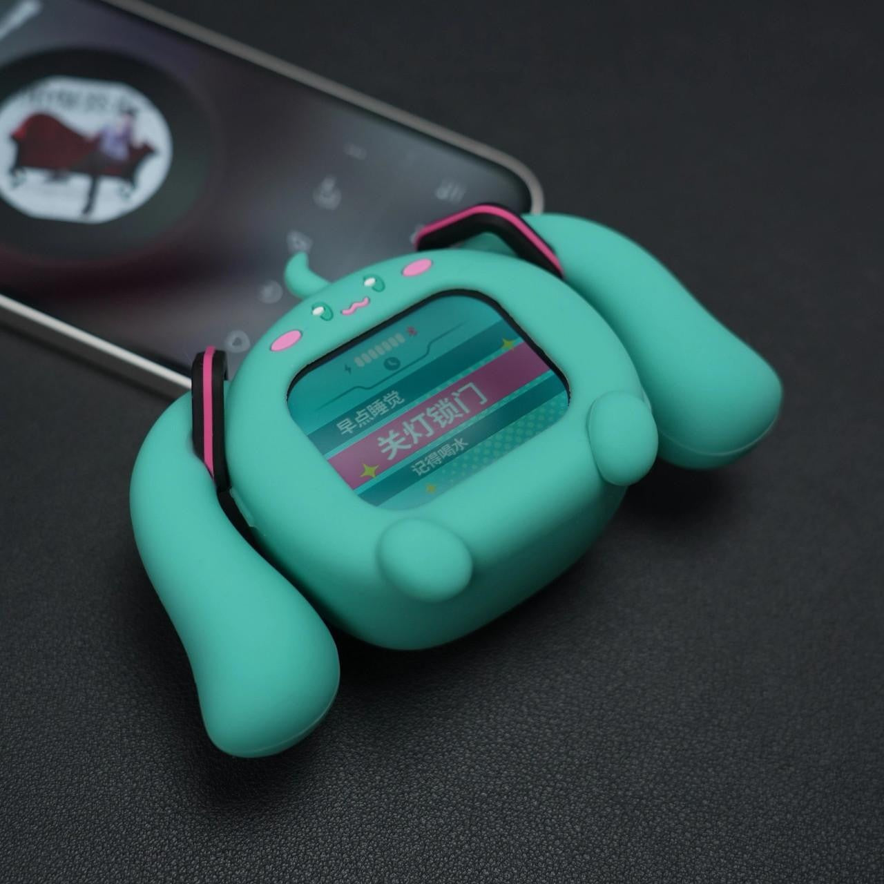 Bilibiligoods × 初音ミク 限定コラボ | 液晶ディスプレイ搭載 キューブ型 完全ワイヤレスイヤホン