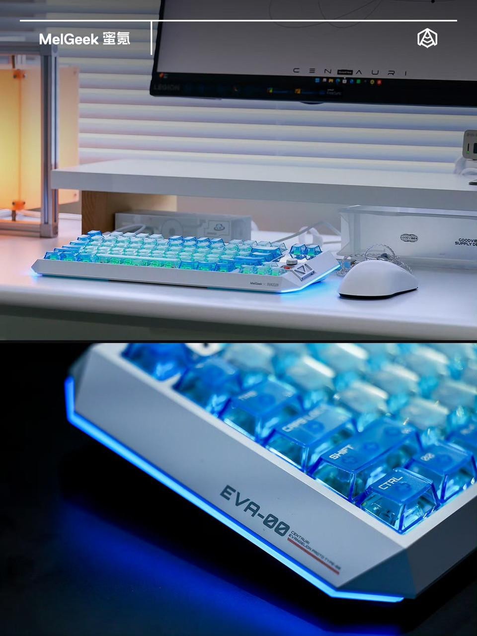 MelGeek × エヴァンゲリオン Centauri 80 零号機 (綾波レイ) 限定 メカニカルゲーミングキーボード