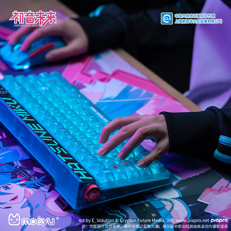 Moeyu × Machenike × 初音ミク 限定コラボ Heart of Esports 68キー ワイヤレス メカニカルゲーミングキーボード