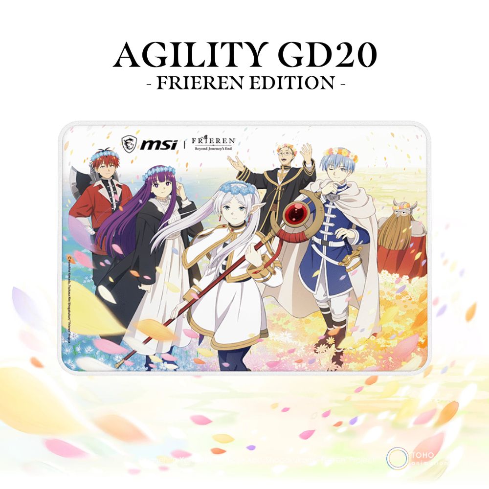 MSI × 葬送のフリーレン 限定 ゲーミングマウスパッド | AGILITY GD20 FRIEREN EDITION