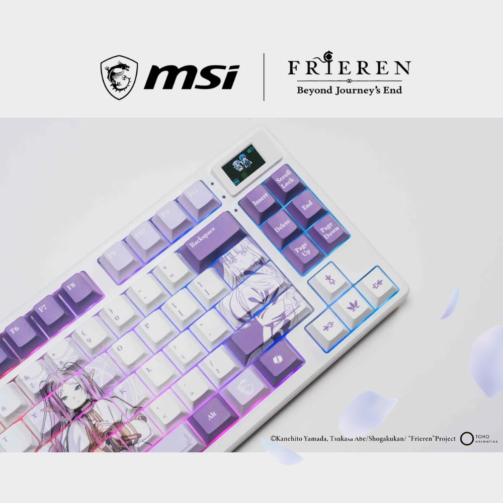 MSI × 葬送のフリーレン 限定コラボ | FORGE TKL WIRELESS FRIEREN EDITION ゲーミングキーボード