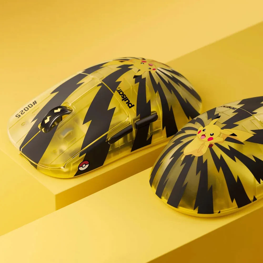 Pulsar × Pokémon コラボモデル：X2 V2 CL ピカチュウ限定版 ワイヤレス ゲーミングマウス