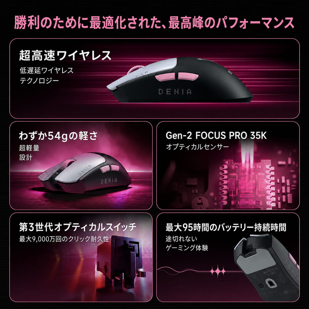 Razer × 鳴潮 ダーニャ 限定版 Viper V3 Pro SE ワイヤレス ゲーミングマウス